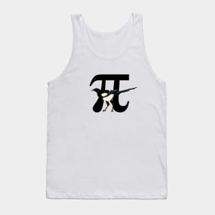 Magpie with big pi symbol Tank Top